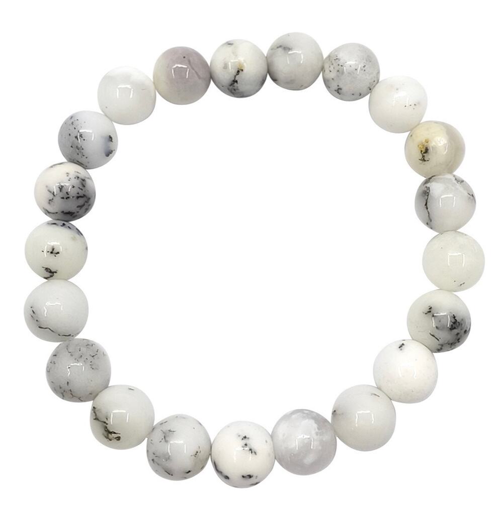 8MM White Opal Bracelet